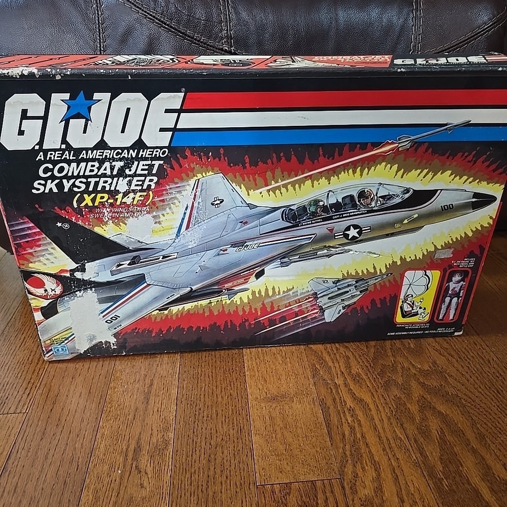Vintage GI Joe ARAH Combat Jet Skystriker XP-14F With Box Incomplete 1983 - Picture 2 of 16